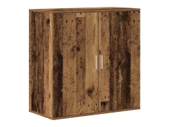 Aparador de madera envejecida 79x38x80 cm en madera de ingeniería