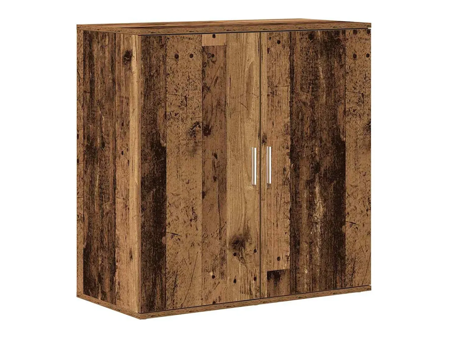 Aparador de madera envejecida 79x38x80 cm en madera de ingeniería