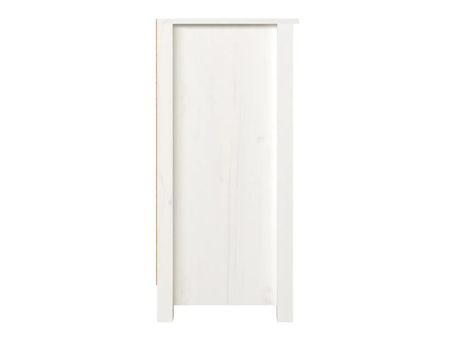 Aparador de madera maciza de pino blanco 100x35x74 cm