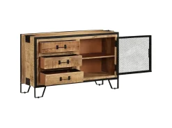 Aparador de madera maciza de mango en bruto 100x31x60 cm ES18777