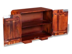 Aparador de madera maciza de sheesham 75x35x60 cm