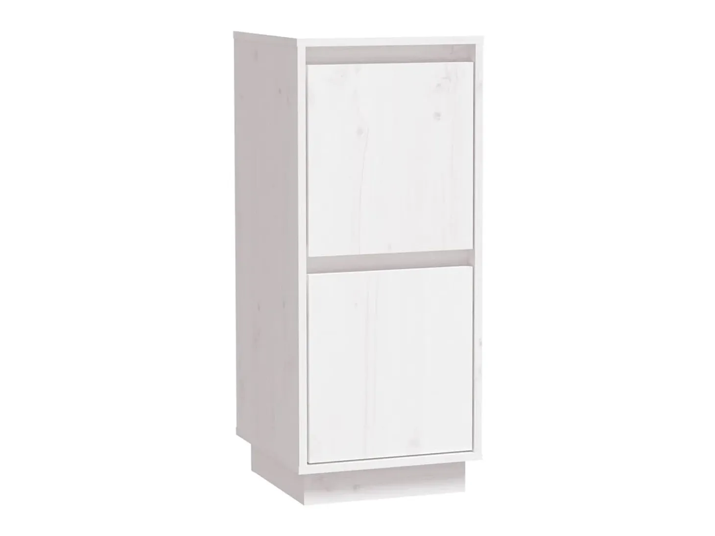 Aparador de madera maciza de pino blanco 31,5x34x75 cm ES27112