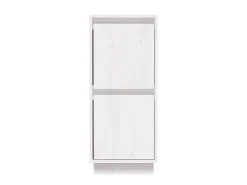 Aparador de madera maciza de pino blanco 31,5x34x75 cm ES27112
