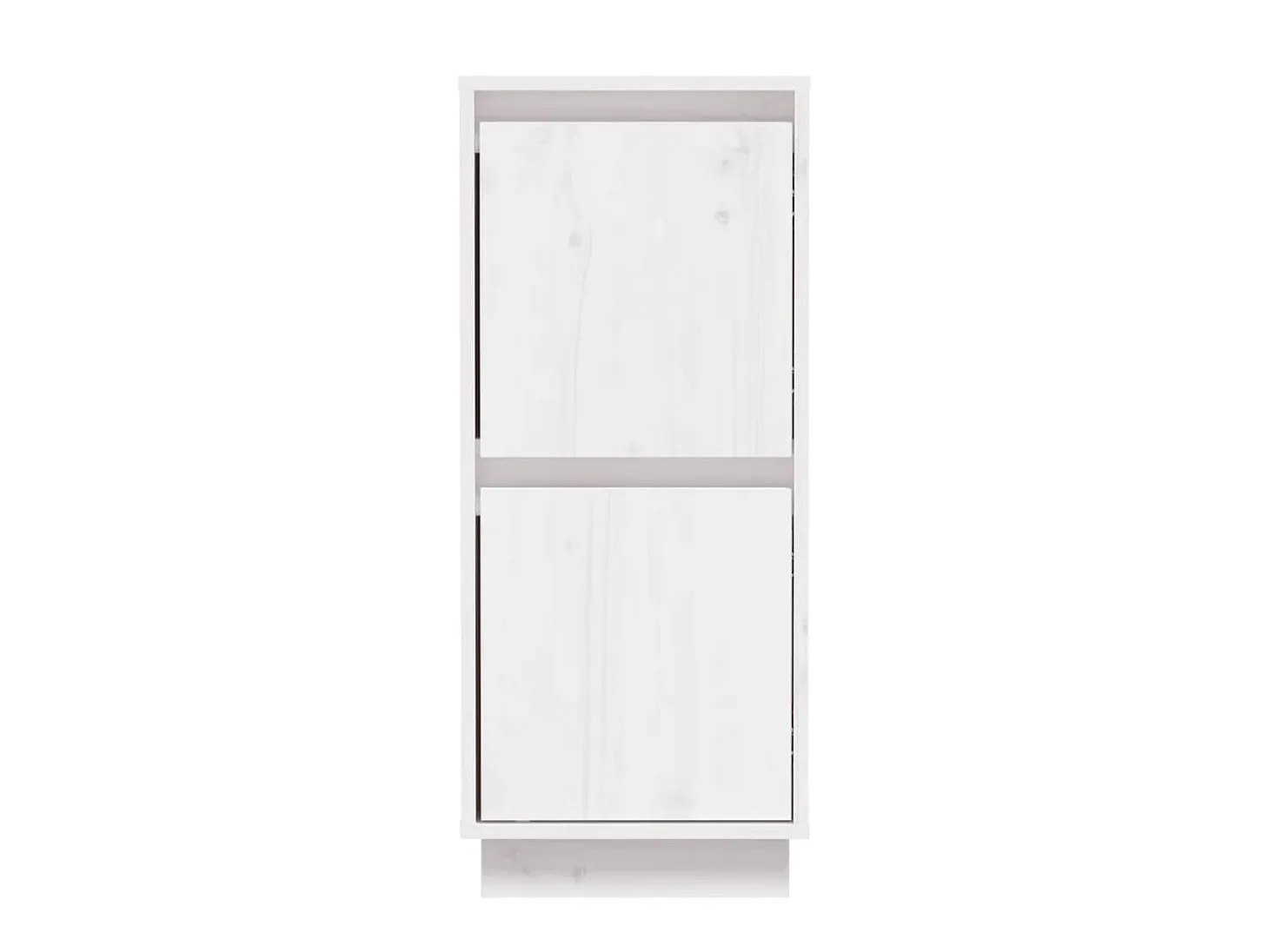 Aparador de madera maciza de pino blanco 31,5x34x75 cm ES27112