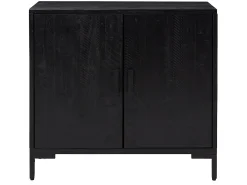 Aparador de madera maciza de pino negro 75x35x70 cm ES408633