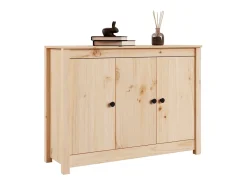 Aparador de madera maciza de pino 110x35x74 cm ES20907