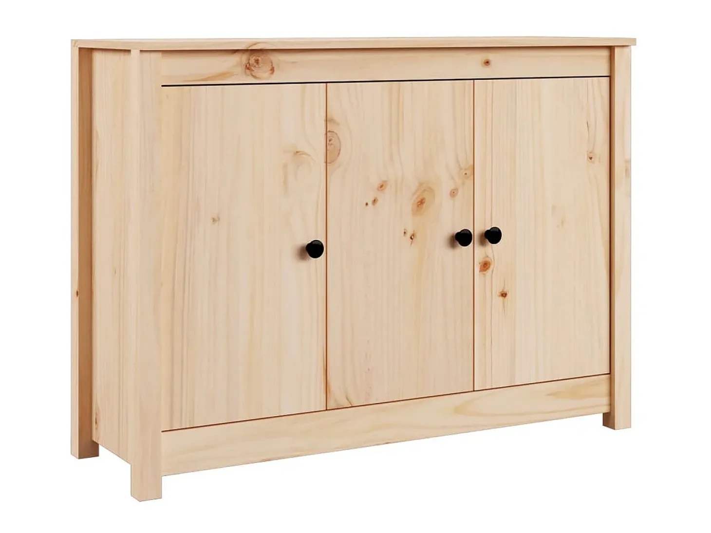 Aparador de madera maciza de pino 110x35x74 cm ES20907