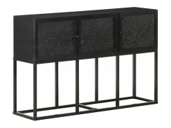 Aparador de madera maciza de mango 115x30x76 cm