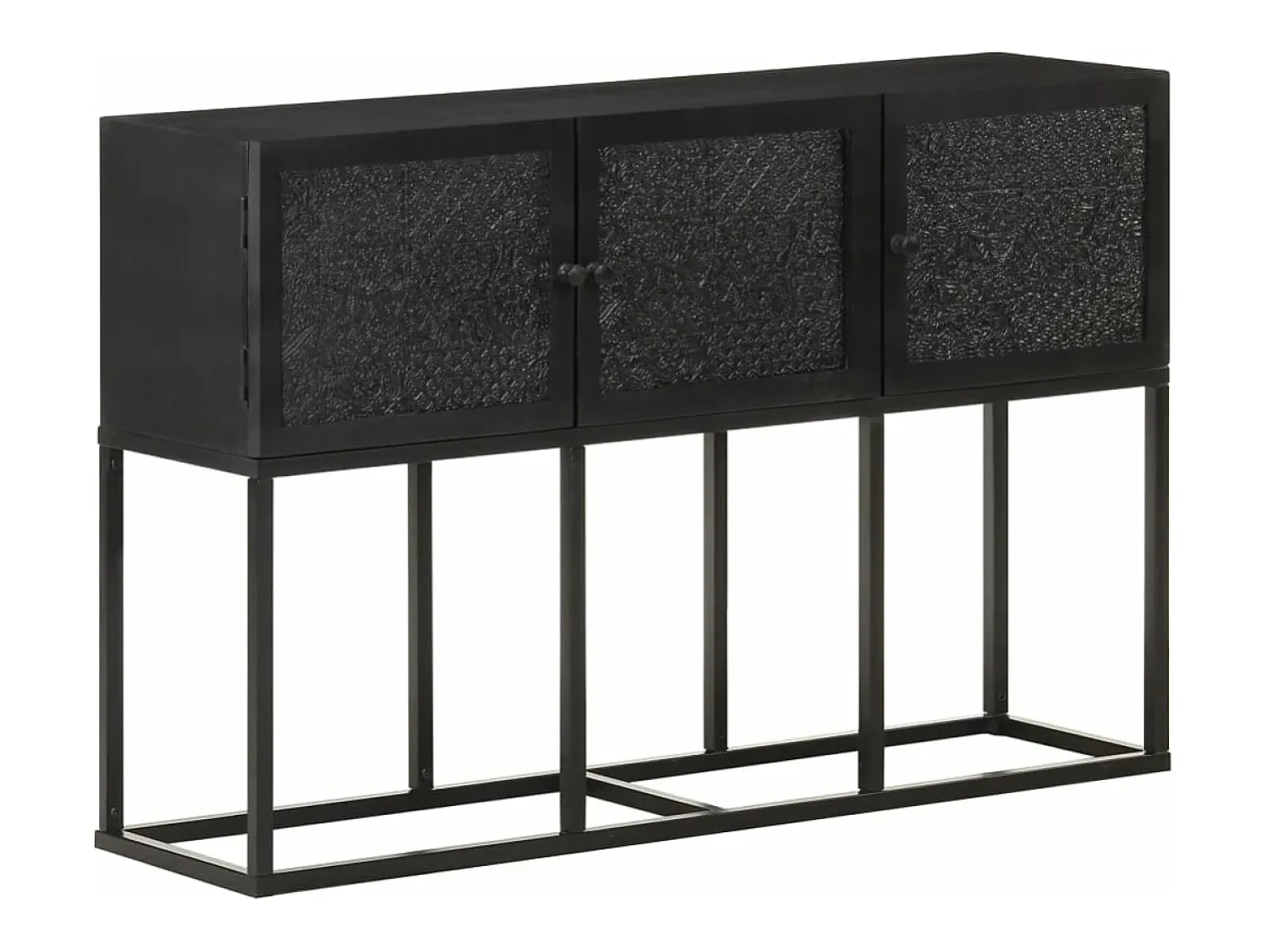 Aparador de madera maciza de mango 115x30x76 cm