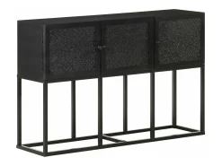 Aparador de madera maciza de mango 115x30x76 cm