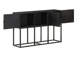 Aparador de madera maciza de mango 115x30x76 cm
