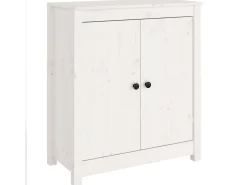Aparador de madera maciza de pino blanco 70x35x80 cm ES10832