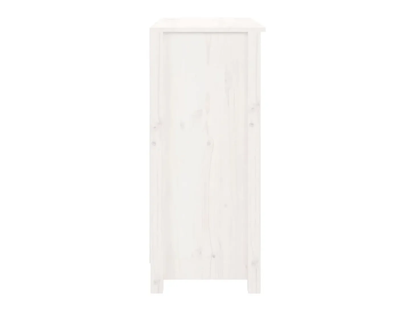 Aparador de madera maciza de pino blanco 70x35x80 cm ES10832