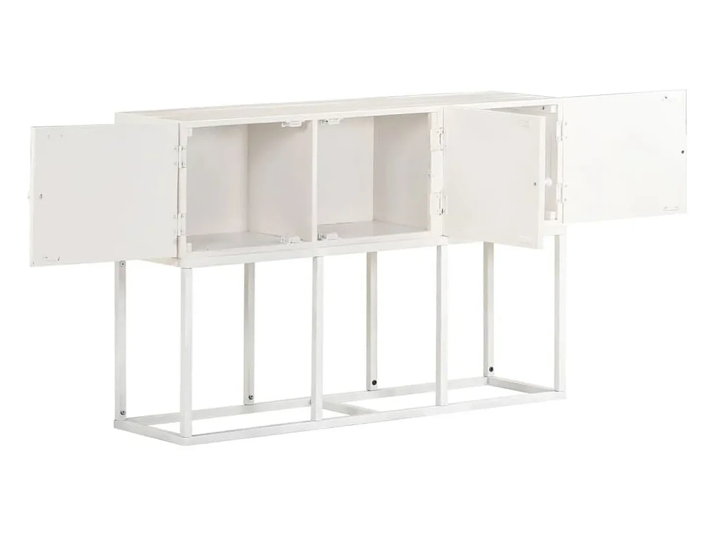 Aparador de madera maciza de mango 115x30x76 cm