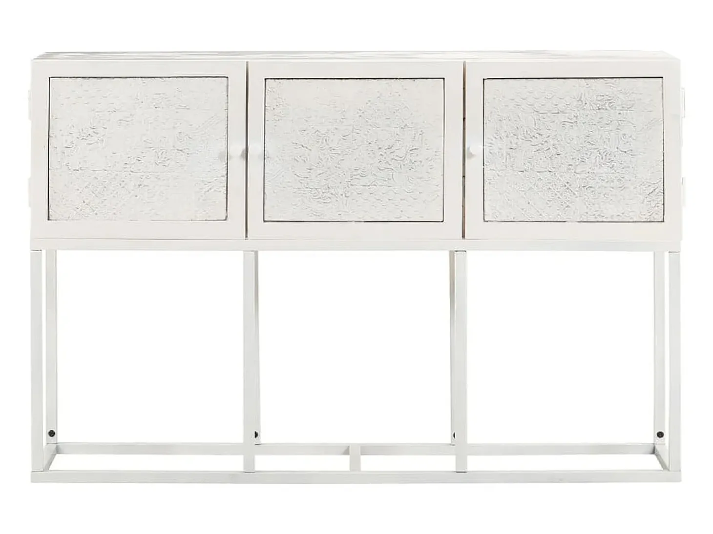 Aparador de madera maciza de mango 115x30x76 cm