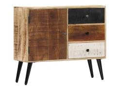 Aparador de madera maciza de mango 88x30x73 cm