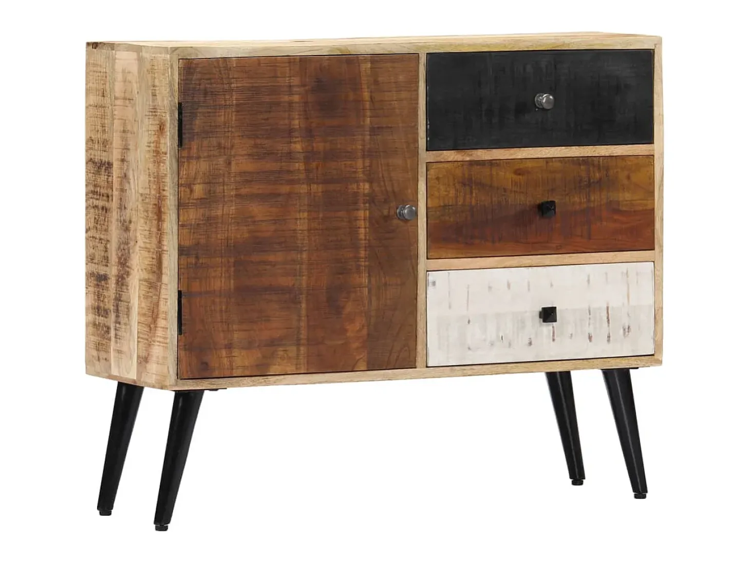 Aparador de madera maciza de mango 88x30x73 cm