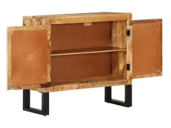 Aparador de madera maciza de mango y metal 80x30x71 cm ES26011