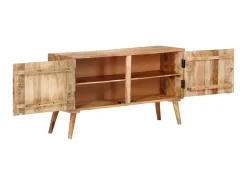 Aparador de madera maciza de mango 110x30x60 cm ES45006
