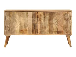 Aparador de madera maciza de mango 110x30x60 cm ES45006