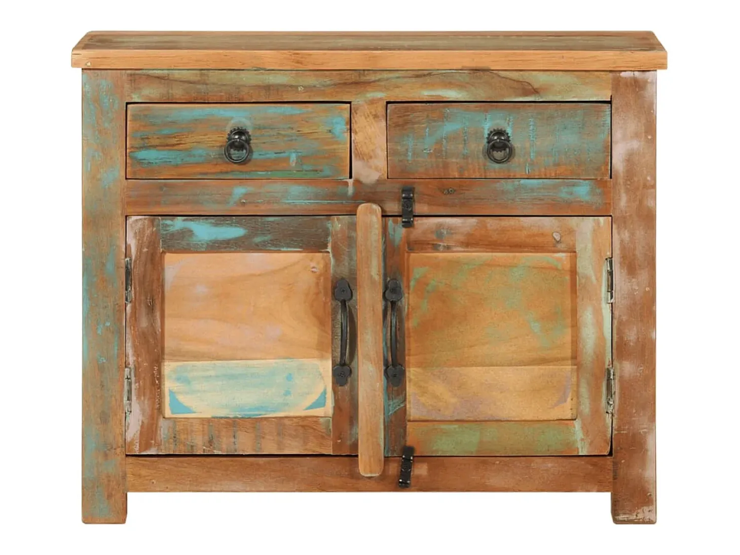 Aparador de madera maciza reciclada 68x35x55 cm