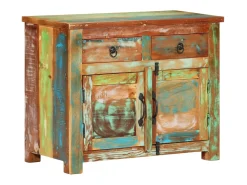 Aparador de madera maciza reciclada 68x35x55 cm