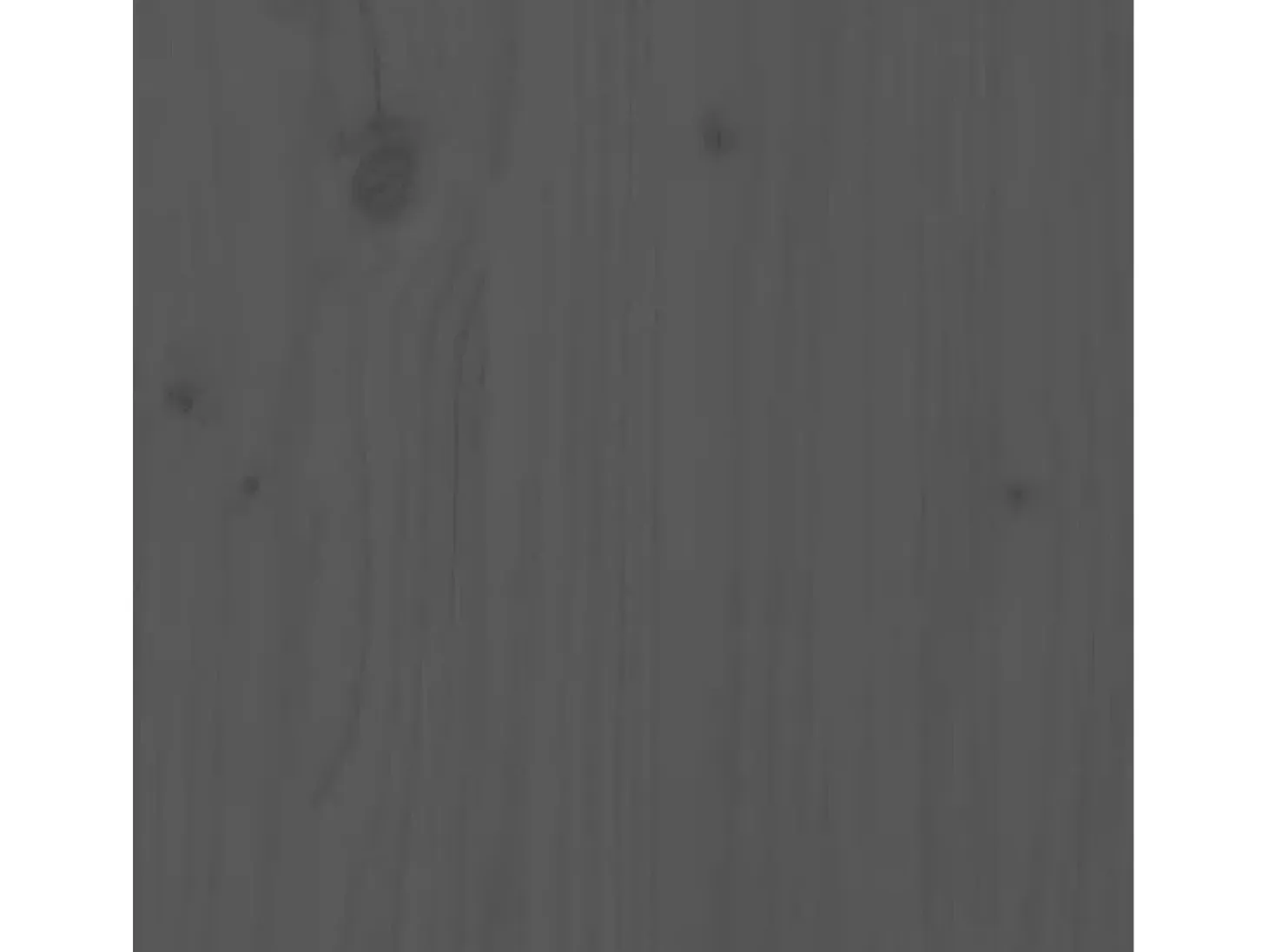 Aparador de madera maciza de pino gris 100x40x75 cm