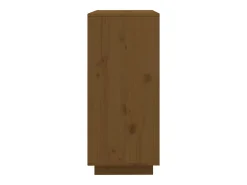 Aparador de madera maciza de pino marrón miel 60x35x80 cm