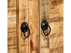 Aparador de madera maciza de mango 120x35x76 cm