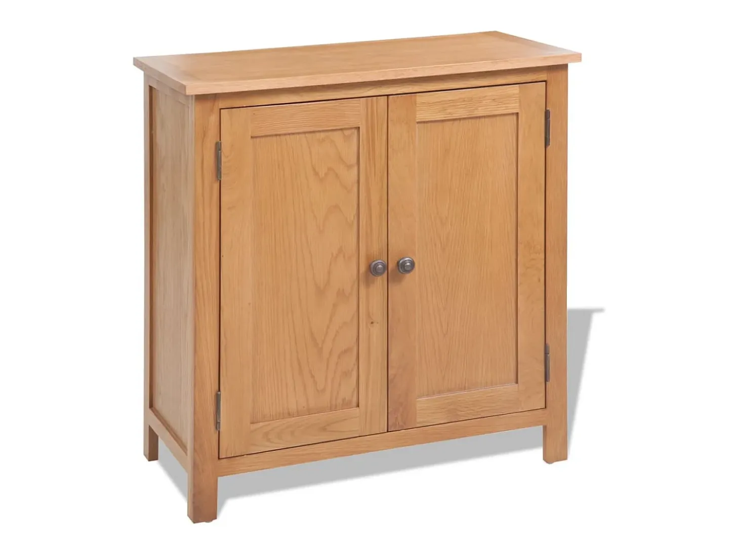 Aparador de madera maciza de roble 70x35x75 cm ES383629