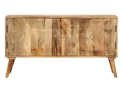 Aparador de madera maciza de mango 110x30x60 cm