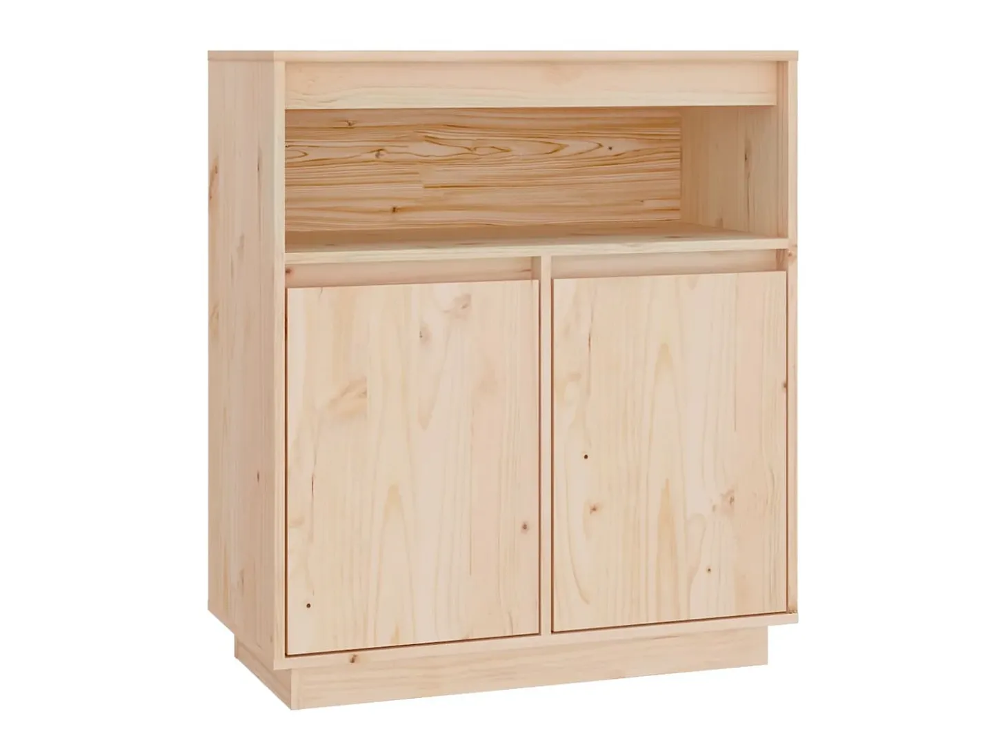 Aparador de madera maciza de pino 70x34x80 cm ES43680