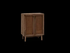 Aparador de madera maciza nogal 80x100cm - OLIVIA - DECOWOOD