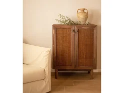 Aparador de madera maciza nogal 80x100cm - OLIVIA - DECOWOOD
