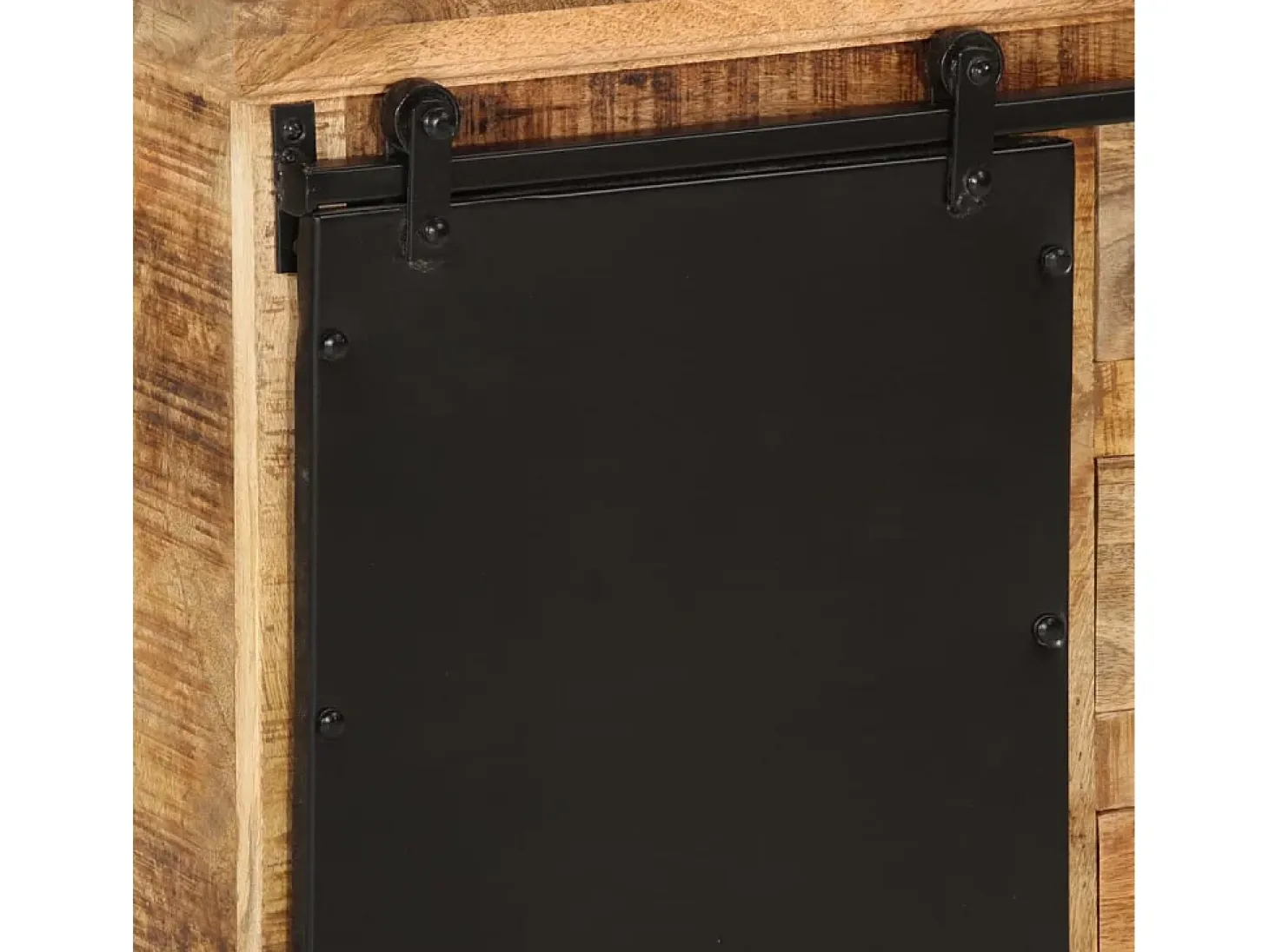 Aparador de madera maciza de mango sin tratar 80x30x55 cm