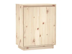 Aparador de madera maciza de pino 60x34x75 cm ES60905