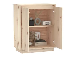 Aparador de madera maciza de pino 60x34x75 cm ES60905