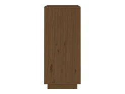 Aparador de madera maciza de pino marrón miel 38x35x80 cm