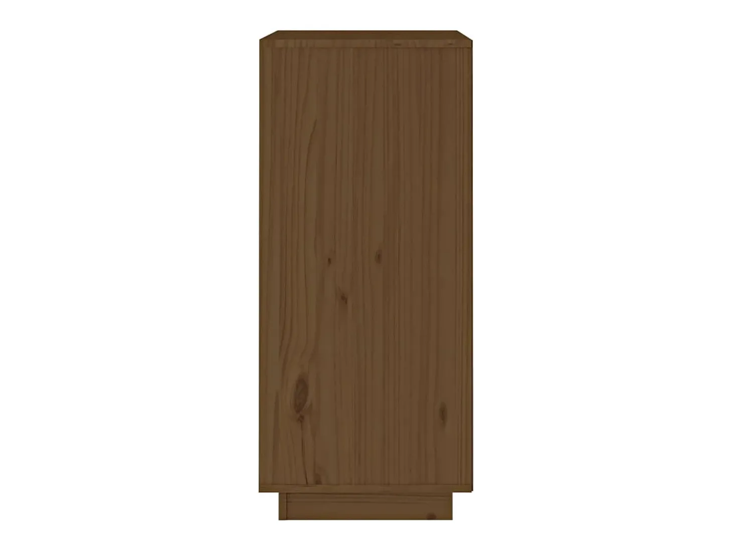 Aparador de madera maciza de pino marrón miel 38x35x80 cm