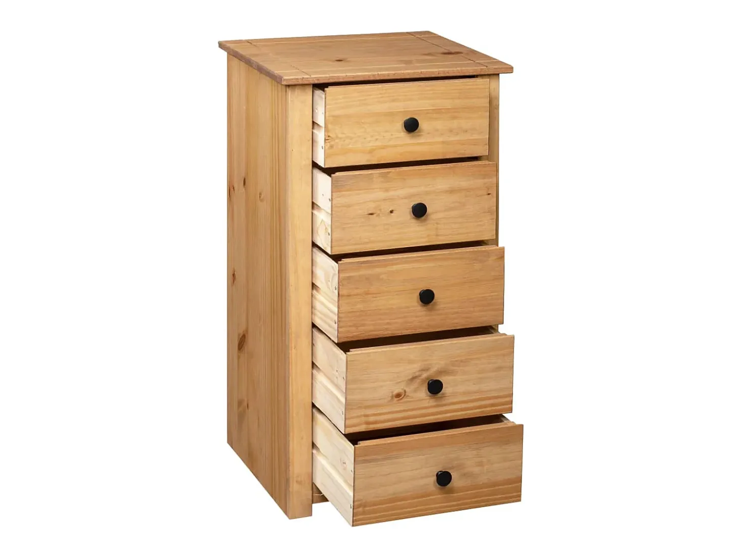 Aparador de madera maciza de pino estilo Panamá 46x40x89 cm