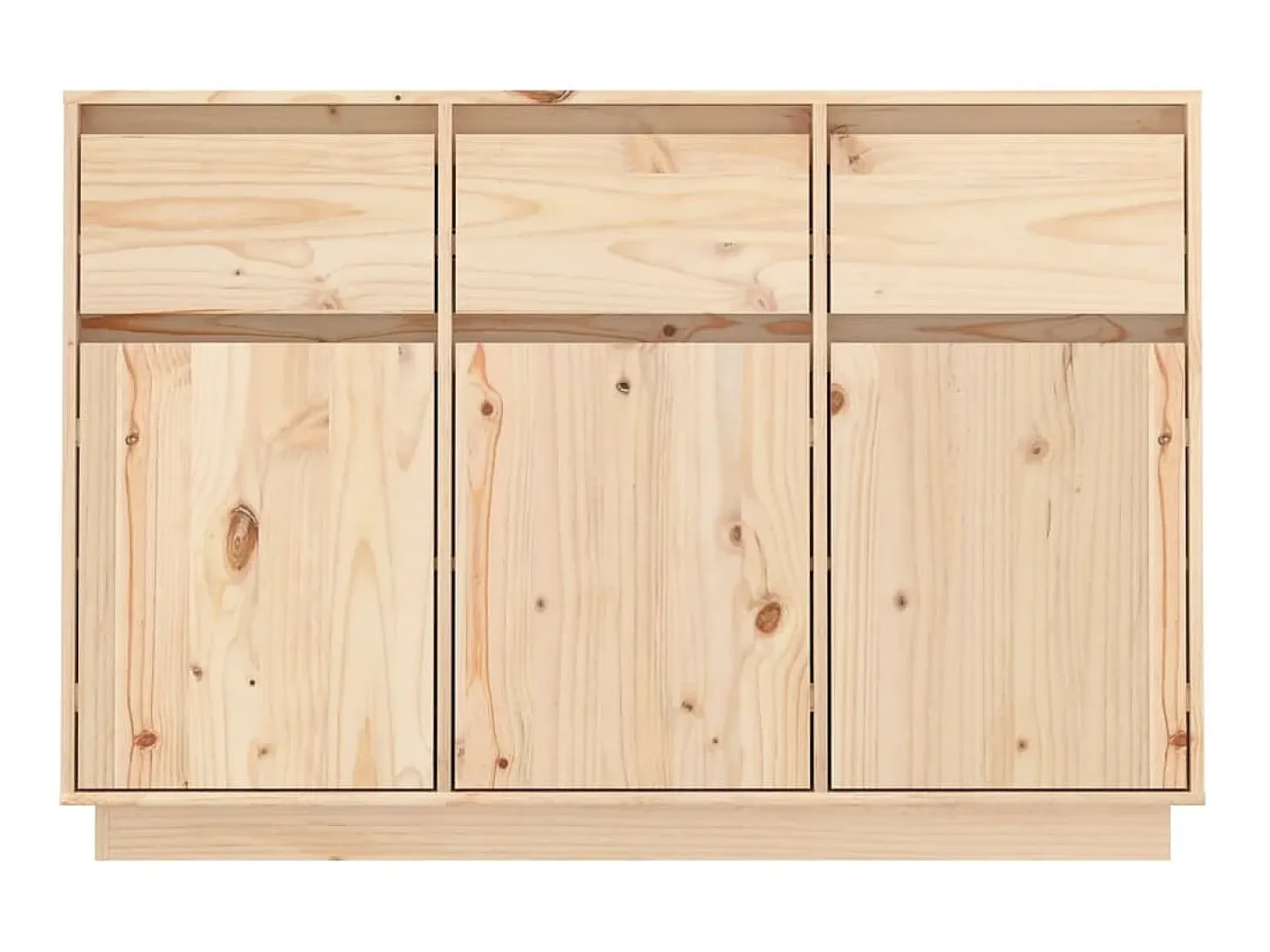Aparador de madera maciza de pino 110x34x75 cm ES23008