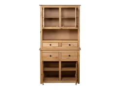 Aparador de madera maciza de pino estilo Panamá 93x40,5x180 cm
