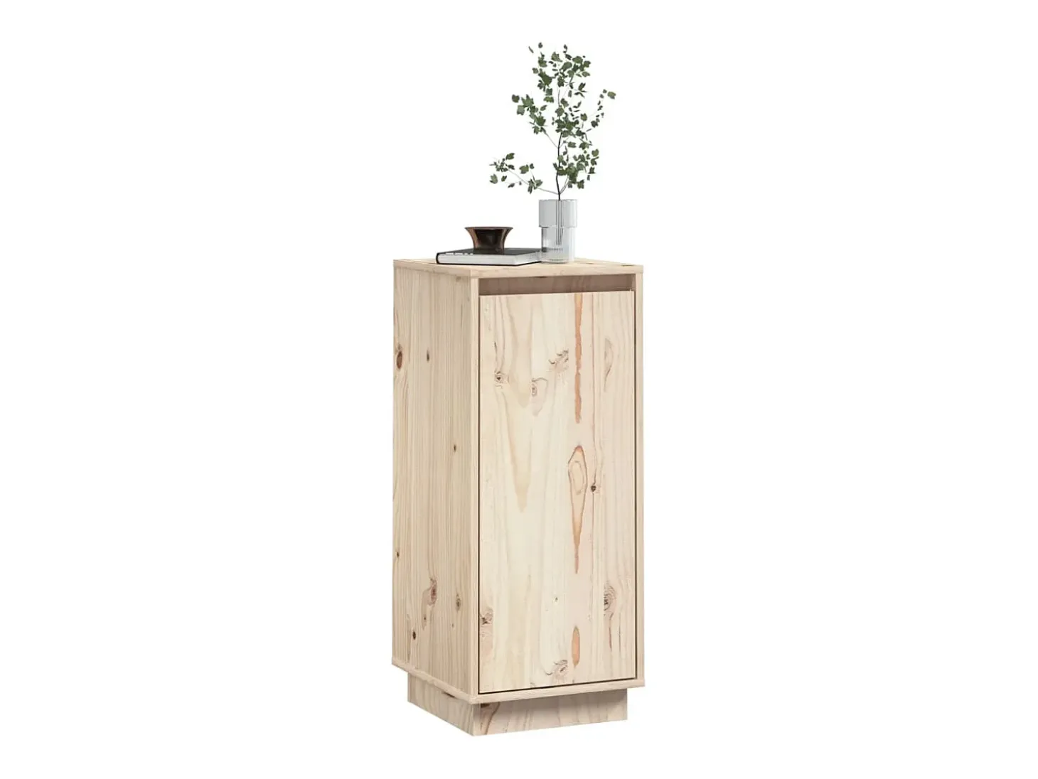 Aparador de madera maciza de pino 31,5x34x75 cm