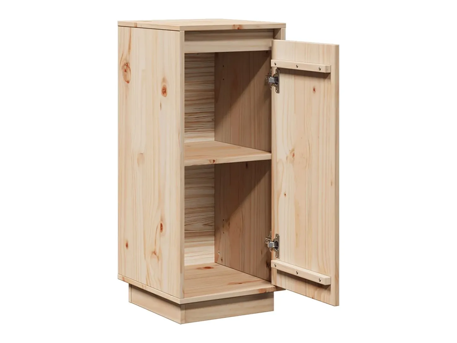 Aparador de madera maciza de pino 31,5x34x75 cm