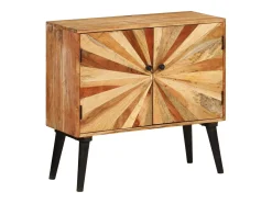Aparador de madera maciza de mango 85x30x75 cm