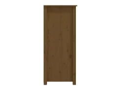 Aparador de madera maciza de pino marrón miel 83x41,5x100 cm