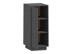 Aparador de madera maciza de pino gris 34x40x75 cm ES99149