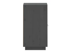 Aparador de madera maciza de pino gris 34x40x75 cm ES99149