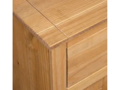 Aparador de madera maciza de pino estilo Panamá 135x40x80 cm