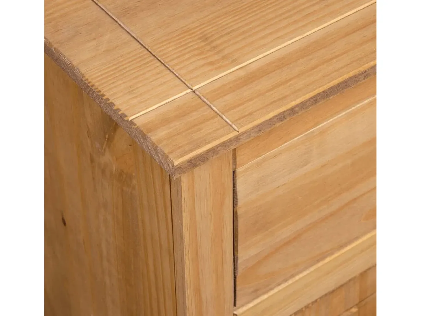 Aparador de madera maciza de pino estilo Panamá 135x40x80 cm